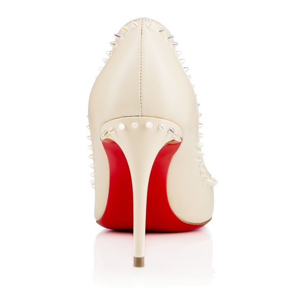 2016新作春コーデ  クリスチャン ルブタンスーパーコピー Christian Louboutin ★Anjalina アイボリーxマルチスパイク